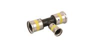 Henco Persfitting met 3 aansluitingen