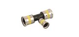 Henco Persfitting met 3 aansluitingen