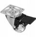 GTV Meubelwiel met Rem - 35mm Transparant, Draaibaar