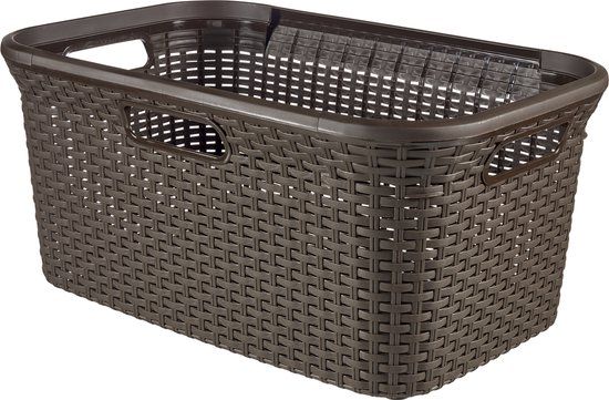 Curver Style Wasmand - 45L - Bruin | Rechthoekig | Met handgreep