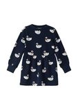 s.Oliver Jurk navy met dierenprint