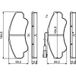 Bosch Kit de plaquettes de frein, frein à disque 0 986 494 850 Citroën 4254 C2