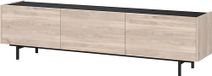 Germania Lowboard 1113-627 GW-Cantoria, eiken/zwart, 184 x 48 x 40 cm