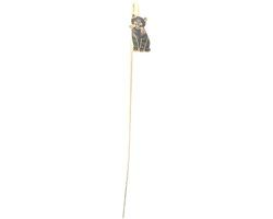 Behave® Boekenlegger Kat Emaille 14 cm - Goudkleurig