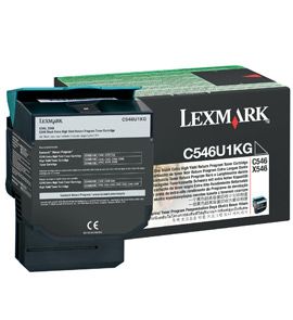 Lexmark C546, X546 8K zwarte retourprogr. tonercartridge