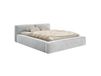 selsey Lit coffre 200 x 200 avec sommier, en velours, gris clair