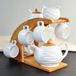 Merkloos Mokhouder Houten Rek - Koffie Droogrek - Keuken Organiseren - Stevige Stabiele Basis - 32.5 cm Lengte - Houtkleur
