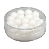 Rayher Silk-Bead 18 stuks glazen kralen wit Ø 8 mm 14692102