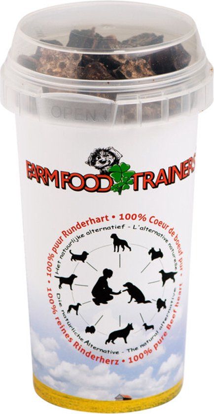Farm Food Trainers Runderhart - Hondensnack - 90 g
