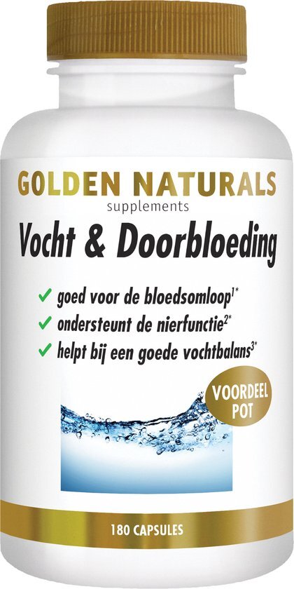 Golden Naturals Vocht & doorbloeding 180ca
