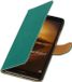 Groen PU Lederen Book Case voor Huawei Ascend Mate 7 - BestCases