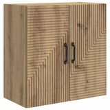 vidaXL Wandkast 59 x 31 x 60 cm Bewerkt hout Artisanaal eiken