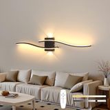Comely Moderne led-wandlamp, zwart, 29 W, 3 kleurtemperaturen | 3000 K/4500 K/6500 K, led-wandlamp voor slaapkamer, hal, woonkamer