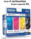 Brother LC1100HY inktpatronen, multipack, hoge capaciteit, 4-pack (zwart, cyaan, magenta, geel)