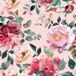Papier peint panoramique fleurs 130 cm x 130 cm
