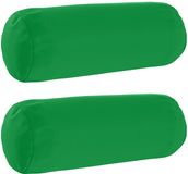 vidaXL - Kussensloop - 2 pcs - HEERLEN - Groen - Ø 15 x 40 cm - Polyester