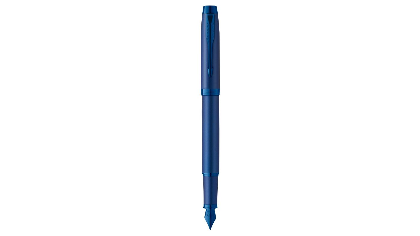 Parker IM Monochrome vulpen | Blauw | Medium punt | 1 stuk