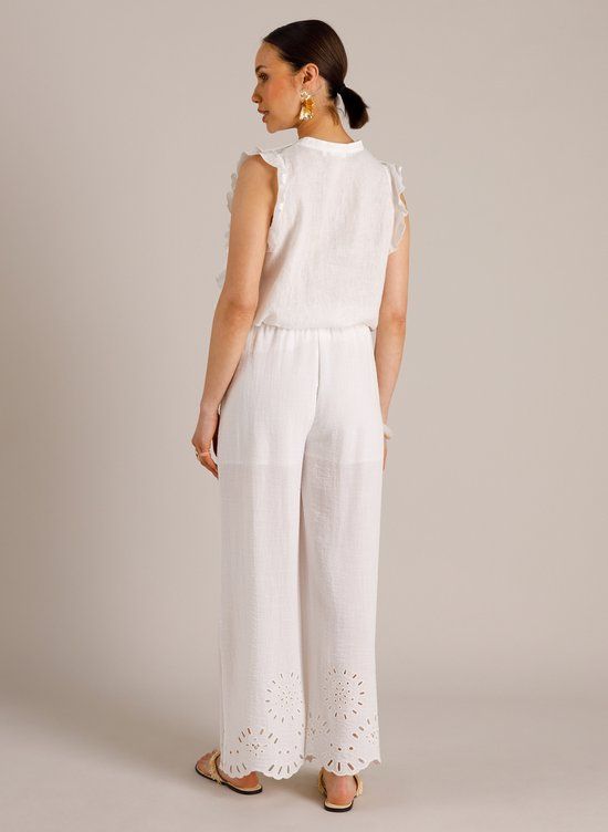 YEST Maruska Broek - Off White - Maat 34