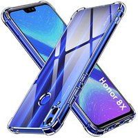 Phonillico® Hoesje voor HONOR 8X - Schokbestendig Zacht TPU Bescherming Transparant