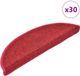VidaXL Zelfklevende trapmatten 30 st 56 x 17 x 3 cm non-slip rood