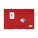Bi-Office Whiteboard van glas, droog afwisbaar, niet magnetisch, kleur rood, 60 x 45 cm