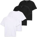 Tom Tailor T-shirt Multipack Col rond T-shirt Verpakking van 4