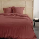 TODAY Bedset - 260x240cm - Katoen - Terracotta