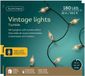 Lumineo Vintage kerstverlichting - 2x - 180 led lampjes - klassiek warm wit - 18 m - 8-functies