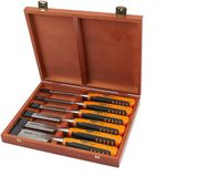Bahco Steekbeitelset - 6-delig - Houtbeitel - Kunststof handgreep - Hardcase