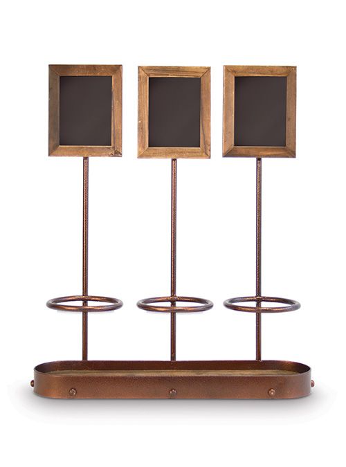 Securit WB-WR-3 Schoolbord - Zwart/Bruin/Hout - 120cm x 39.5cm x 45.5cm