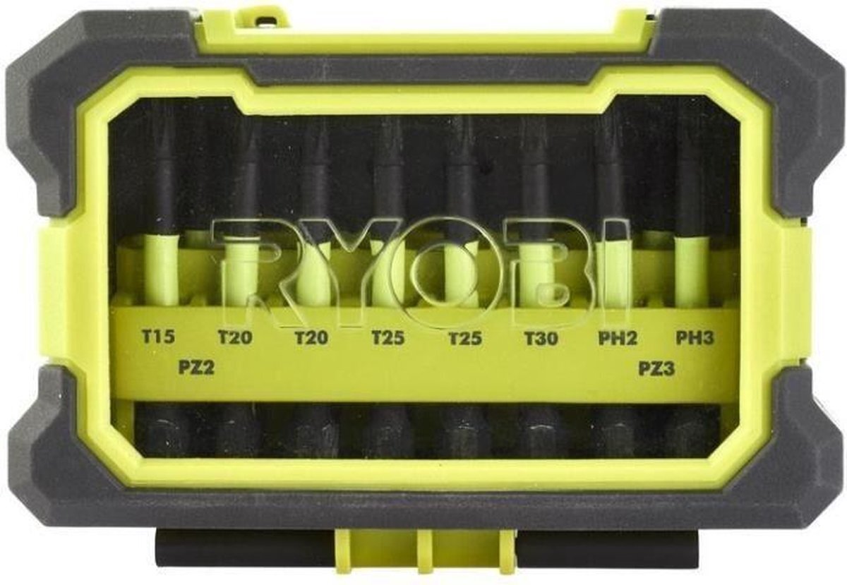 Ryobi RAK10MSDI 10-Delige in casette - Torx / Ph / Pz