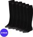 Apollo Skisokken Unisex - Badstof zool - Zwart - 35/38 - 6-Pack