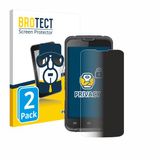 BROTECT - privacy screenprotector voor Unitech EA602 - Folie Beschermfolie Blauwlichtfilter 2 Stuks