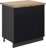 Vicco Fame-Line Wastafelkast – 80 cm, WB Eik Zwart gestreept