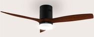 Evvo V552 Zilver, Hout Plafondventilator met verlichting
