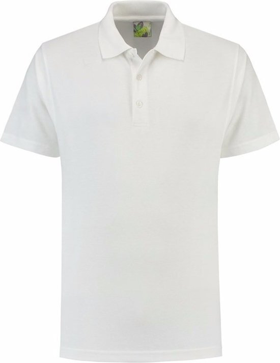 Lemon & Soda Premium poloshirt 100% katoen voor heren S wit