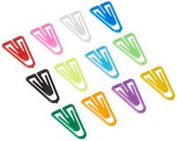 Plastiklips Paperclips Middelgrote Grootte 500 Pak Diverse Kleuren (LP-0300)