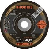 Rhodius 207830 FS1 FUSION Disque à ébarber acier inoxydable, acier 10 pc(s)
