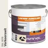 Afinol Zijdeglans Lakverf Verkeerswit (RAL 9016) 2,5 liter