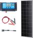 Vevor 100W Zonnepaneelkit 12V Monokristallijne Zonnemodule Plus Laadregelaar 8,33a Zonnestelsel Conversiepercentage van 23% Compatibel met Agm-, Gel-, Fld-, Li-Batterijen Ideaal voor Campers, Jachten, Huizen