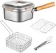 Ibenzoa® Set de friteuse en acier inoxydable