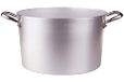 Pentole Agnelli Aluminium Inbox voorraadpot met 2 handgrepen, Ø 46 cm, zilver, 46 cm