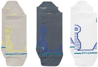 Stance unisex freshtek infiknit run footies variegated tab grijs & wit