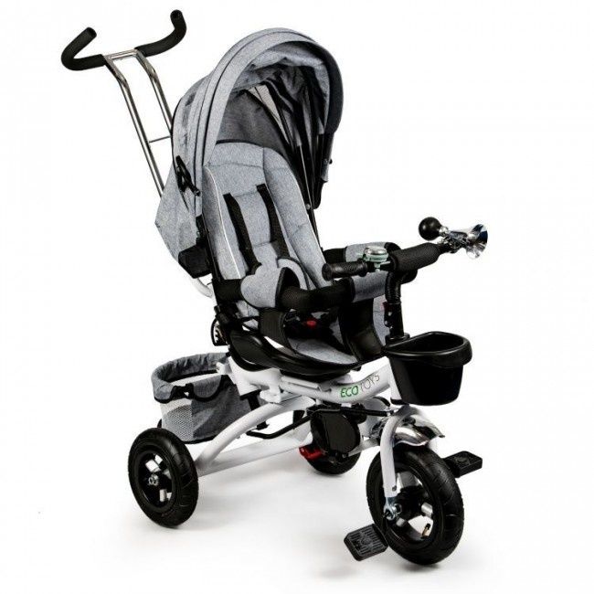 Viking Choice Kinder loopfiets - multifunctionele duw-driewieler - 360 ° draaibare zitting - 8720249141068