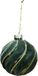 Uniplant Kerstbal swirl dennengroen 8 cm