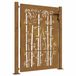 vidaXL Poort 100x125 cm bamboe-ontwerp cortenstaal