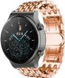 Strap-it Stalen drakenpatroon bandje - rosé goud