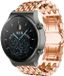 Strap-it Stalen drakenpatroon bandje - rosé goud