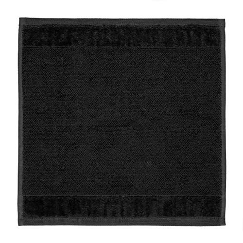 Möve Bamboo Luxe zeepdoek 30 x 30 cm - Zwart