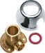 Bonfix Raccord de plaque murale - universel 1/2'' x 12 mm avec rosace